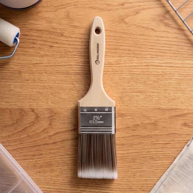 Rolling Dog Paint Brush With Wooden Handle 2.5"